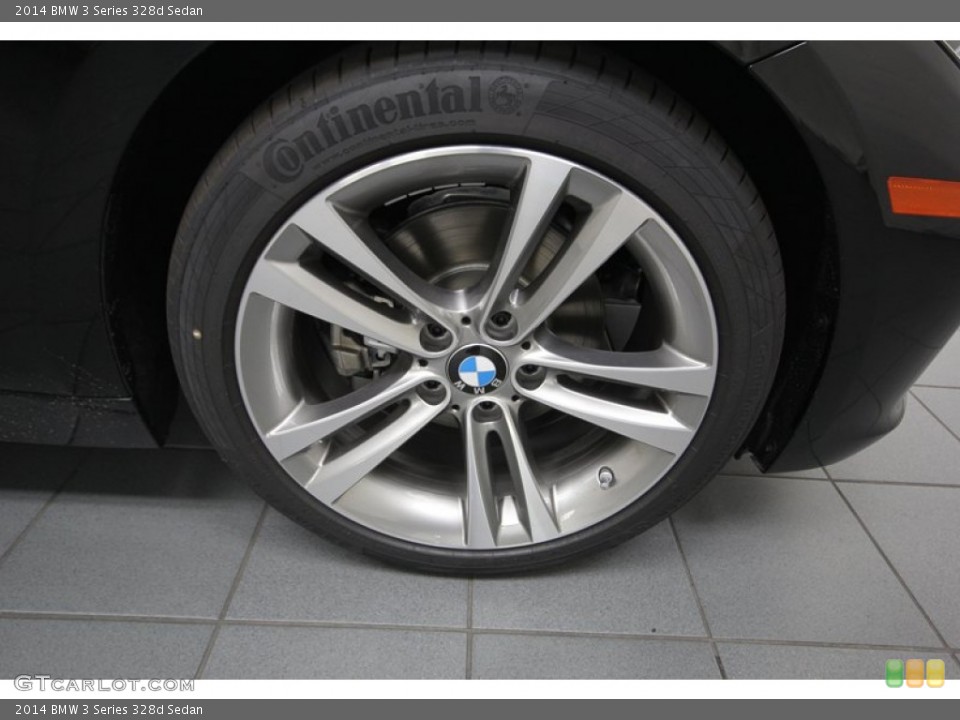2014 BMW 3 Series 328d Sedan Wheel and Tire Photo #84521425