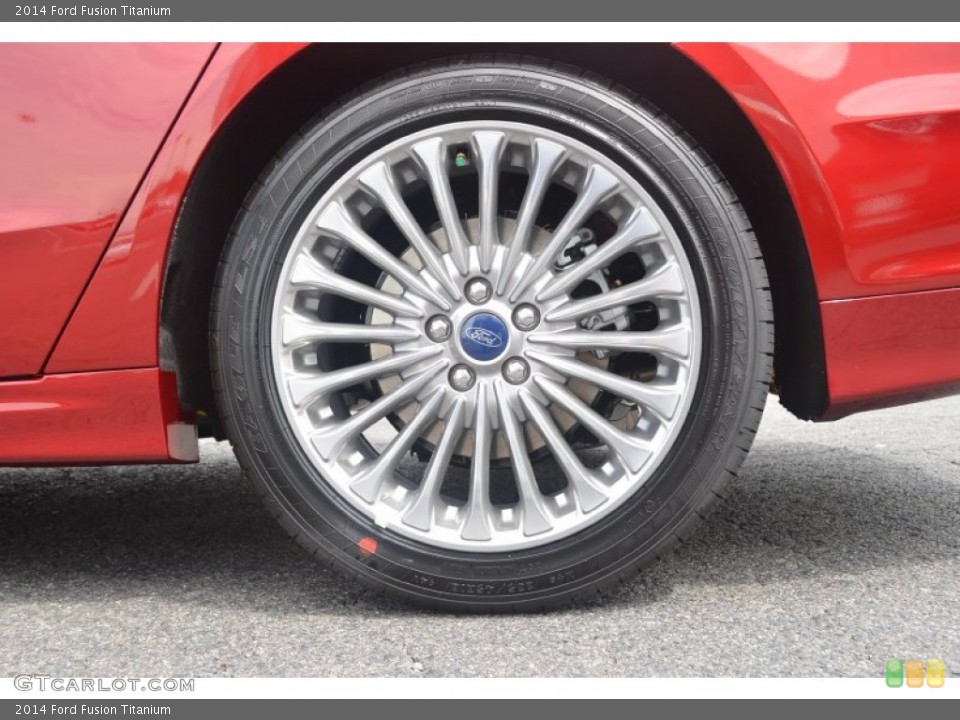 2014 Ford Fusion Titanium Wheel and Tire Photo #84556045