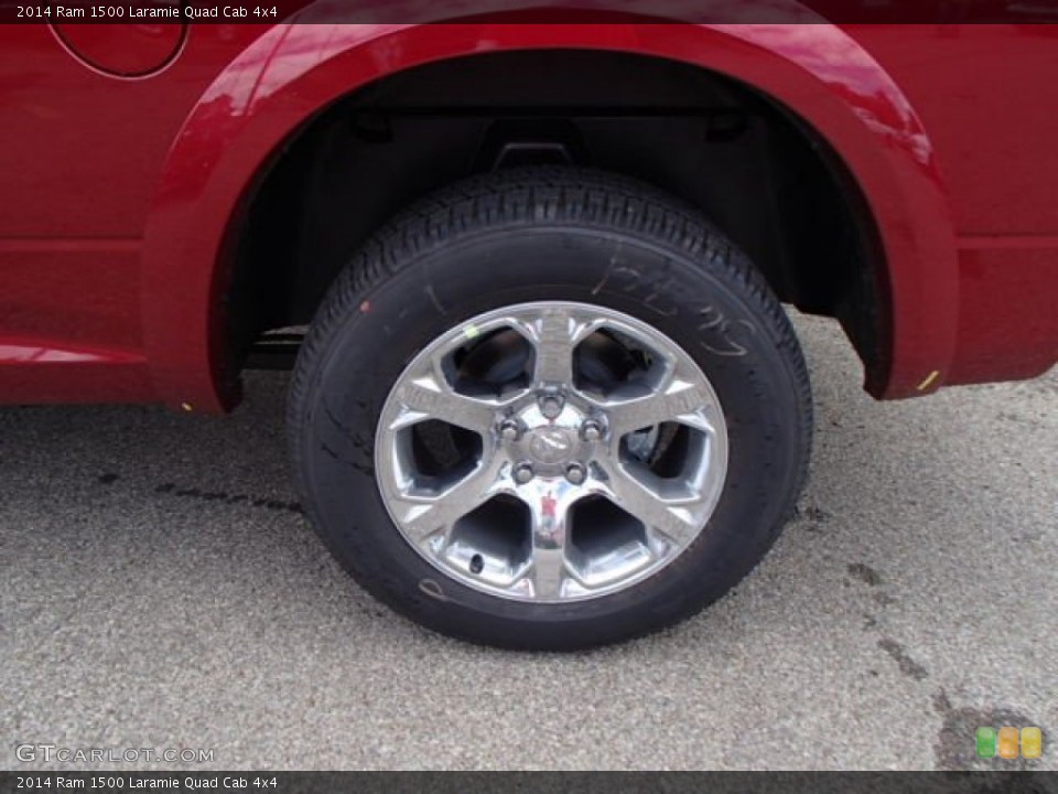 2014 Ram 1500 Laramie Quad Cab 4x4 Wheel and Tire Photo #84590107