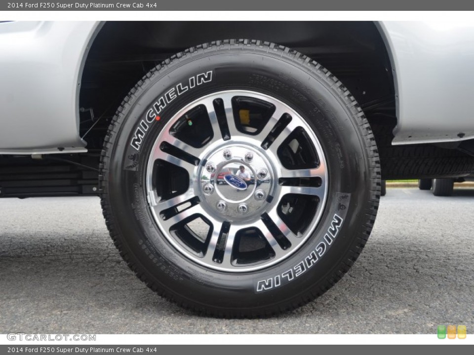 2014 Ford F250 Super Duty Platinum Crew Cab 4x4 Wheel and Tire Photo #84593476