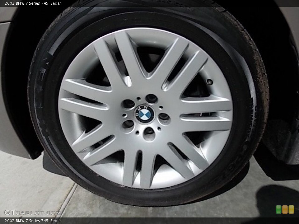 2002 BMW 7 Series 745i Sedan Wheel and Tire Photo #84643268