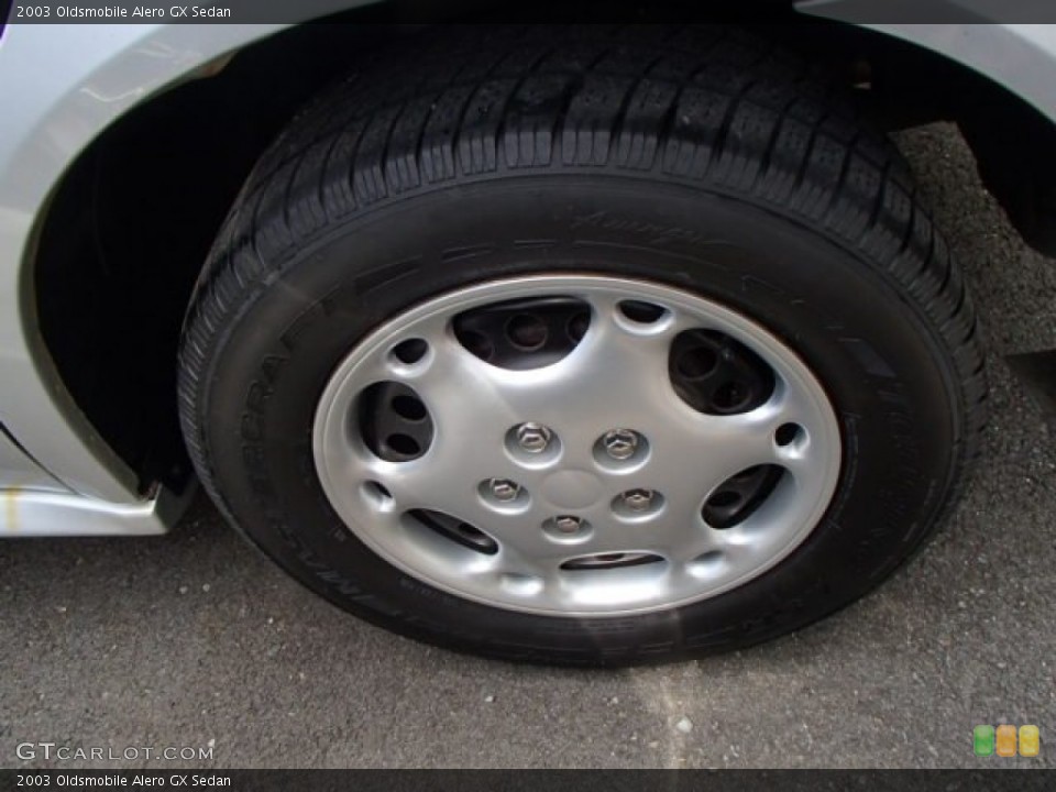 2003 Oldsmobile Alero GX Sedan Wheel and Tire Photo #84646760