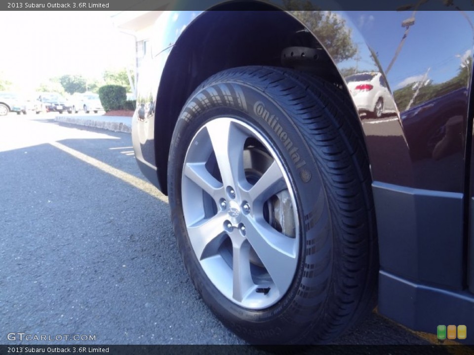 2013 Subaru Outback 3.6R Limited Wheel and Tire Photo #84655730