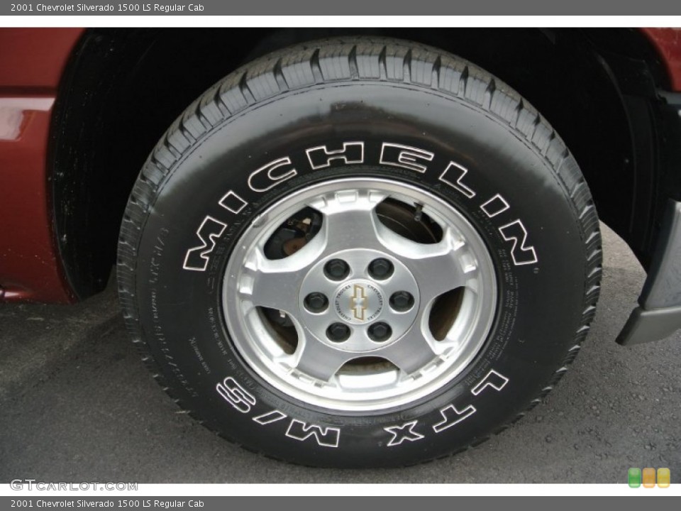 2001 Chevrolet Silverado 1500 LS Regular Cab Wheel and Tire Photo #84661409