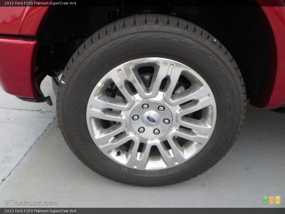 2013 Ford F150 Platinum SuperCrew 4x4 Wheel and Tire Photo #84663647