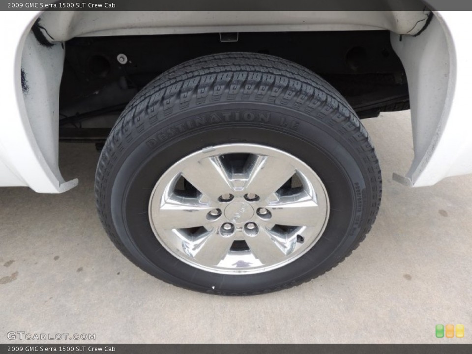 2009 GMC Sierra 1500 SLT Crew Cab Wheel and Tire Photo #84664961