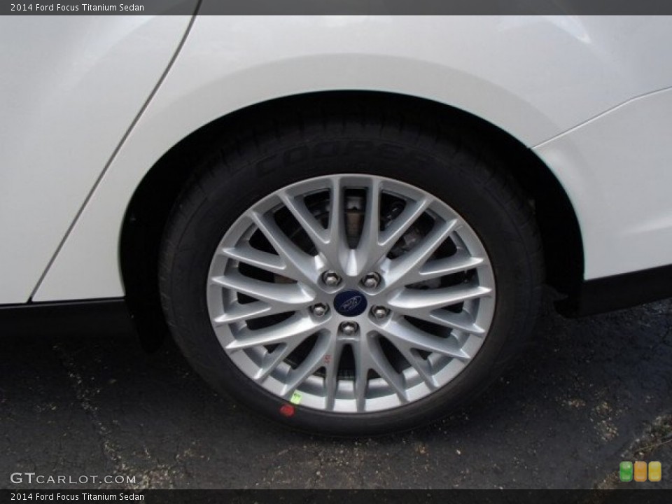 2014 Ford Focus Titanium Sedan Wheel and Tire Photo #84687329