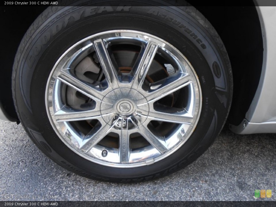 2009 Chrysler 300 C HEMI AWD Wheel and Tire Photo #84692300