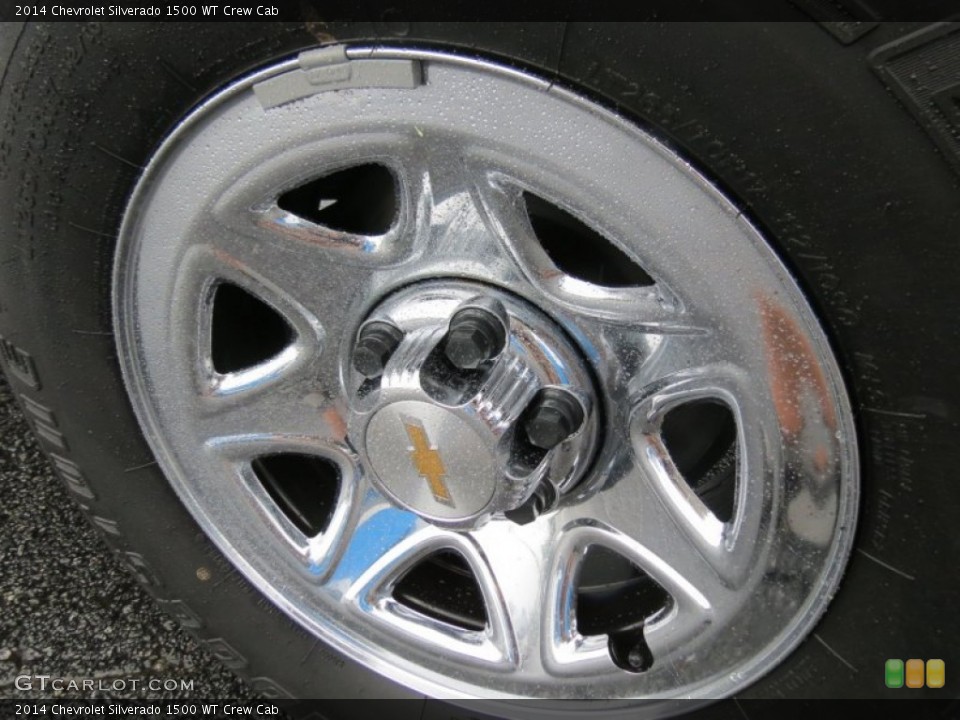 2014 Chevrolet Silverado 1500 WT Crew Cab Wheel and Tire Photo #84693074