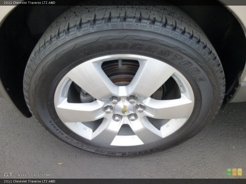 2011 Chevrolet Traverse LTZ AWD Wheel and Tire Photo #84736860