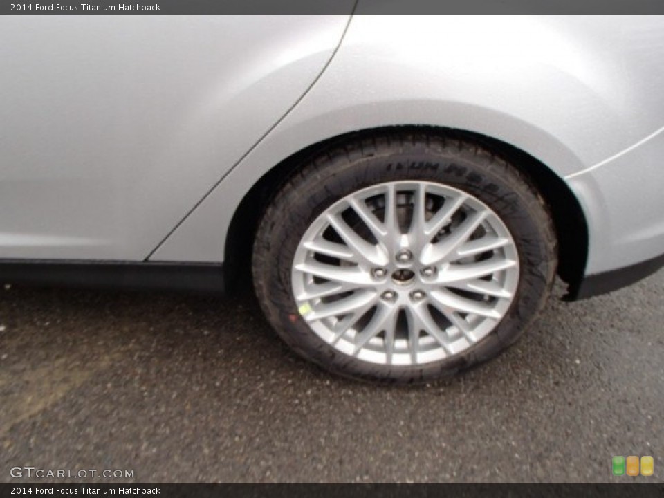 2014 Ford Focus Titanium Hatchback Wheel and Tire Photo #84752081