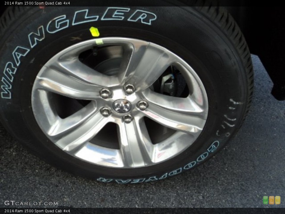 2014 Ram 1500 Sport Quad Cab 4x4 Wheel and Tire Photo #84753395