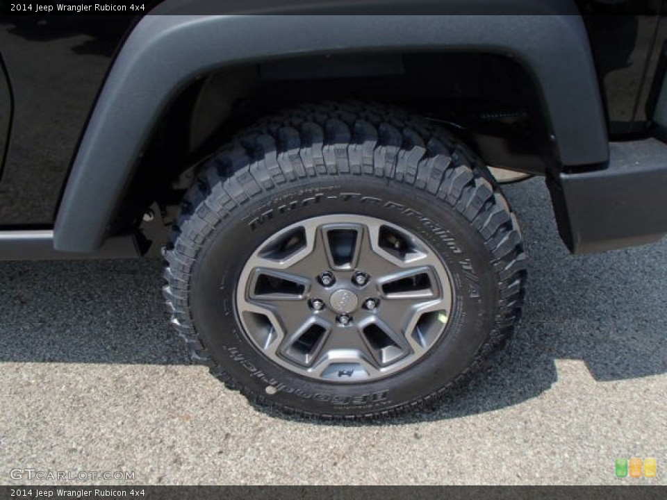 2014 Jeep Wrangler Rubicon 4x4 Wheel and Tire Photo #84767951