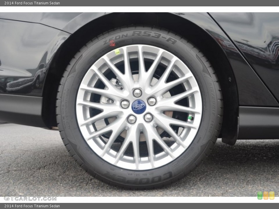 2014 Ford Focus Titanium Sedan Wheel and Tire Photo #84794930
