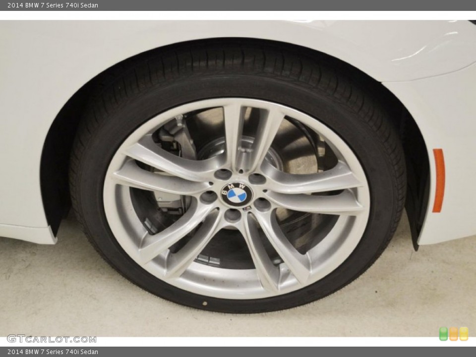 2014 BMW 7 Series 740i Sedan Wheel and Tire Photo #84797588