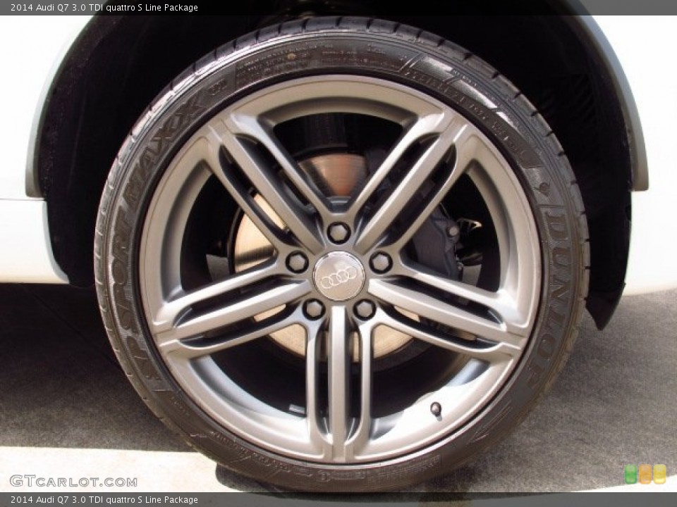 2014 Audi Q7 3.0 TDI quattro S Line Package Wheel and Tire Photo #84816378