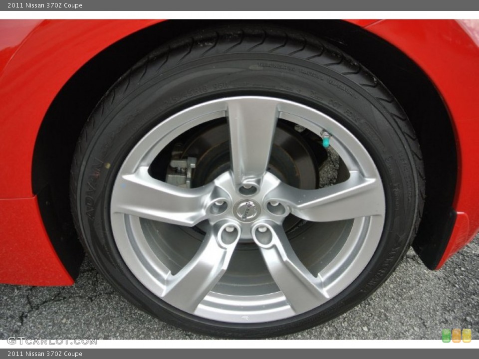 2011 Nissan 370Z Coupe Wheel and Tire Photo #84826800