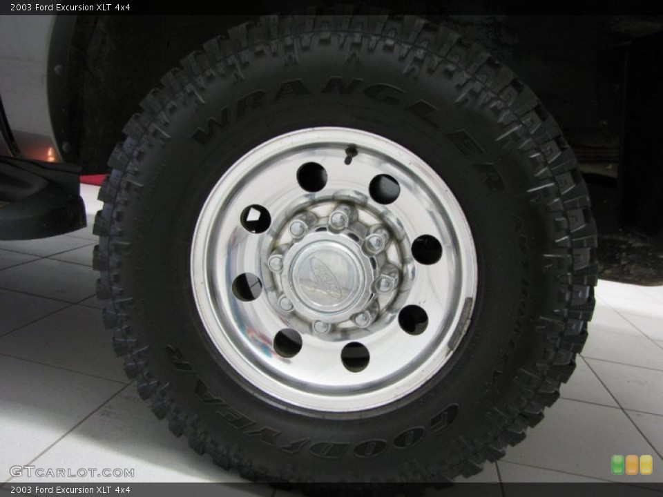 2003 Ford Excursion XLT 4x4 Wheel and Tire Photo #84830670