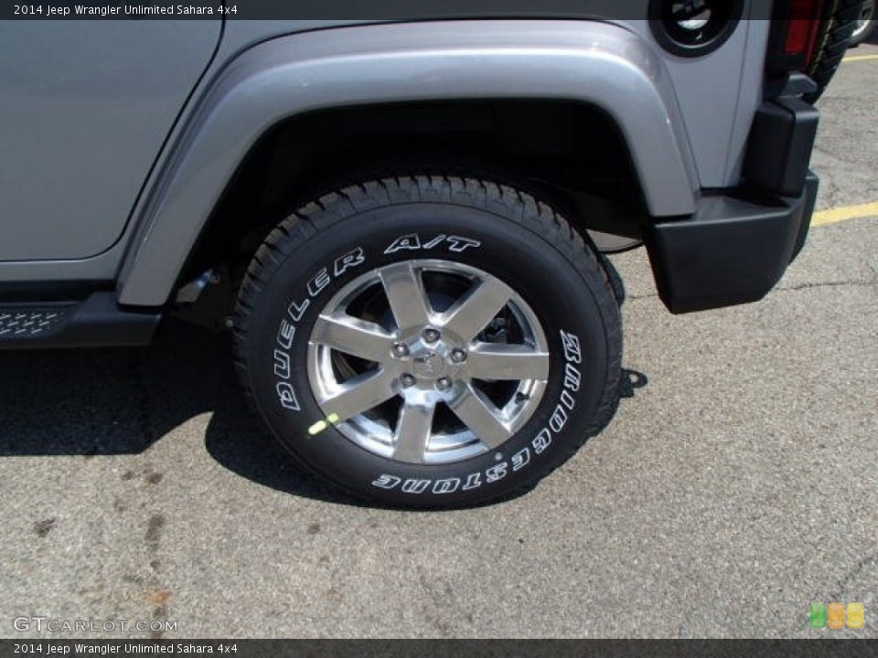 2014 Jeep Wrangler Unlimited Sahara 4x4 Wheel and Tire Photo #84835697