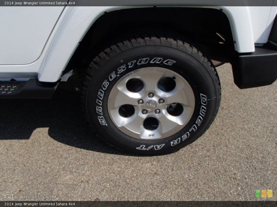 2014 Jeep Wrangler Unlimited Sahara 4x4 Wheel and Tire Photo #84837052