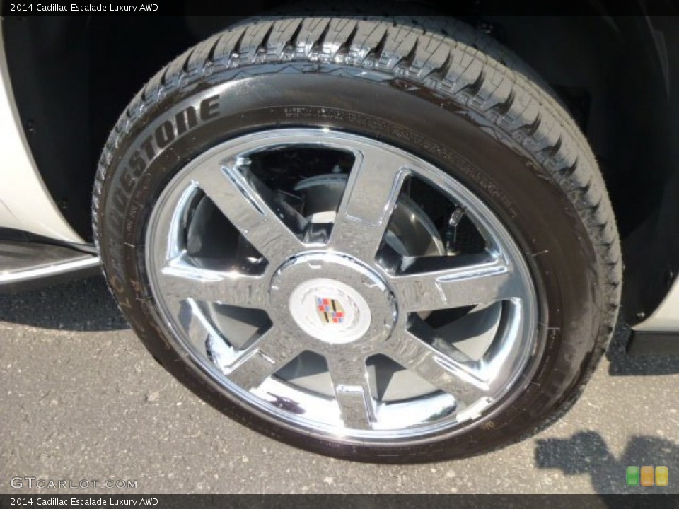 2014 Cadillac Escalade Luxury AWD Wheel and Tire Photo #84839430