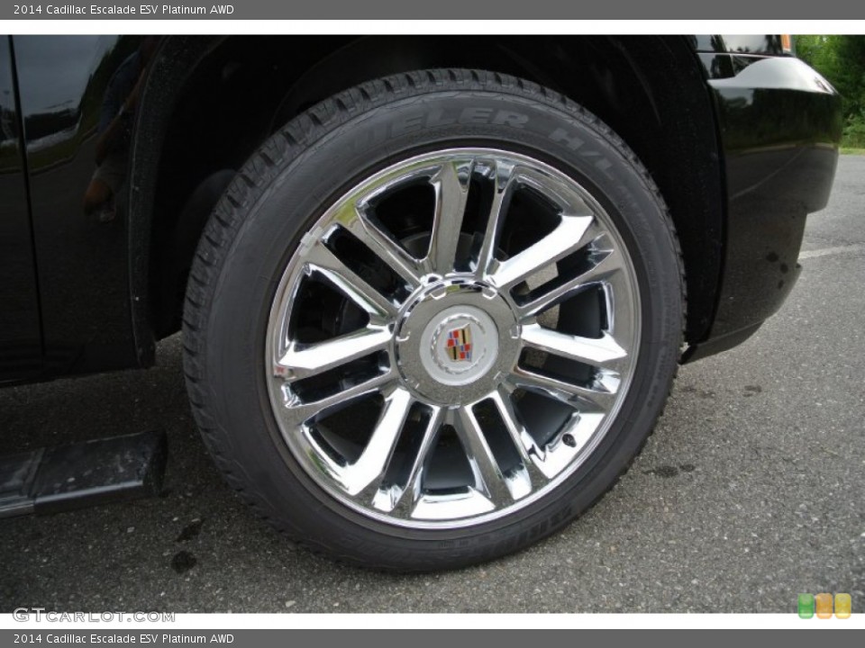 2014 Cadillac Escalade ESV Platinum AWD Wheel and Tire Photo #84840624
