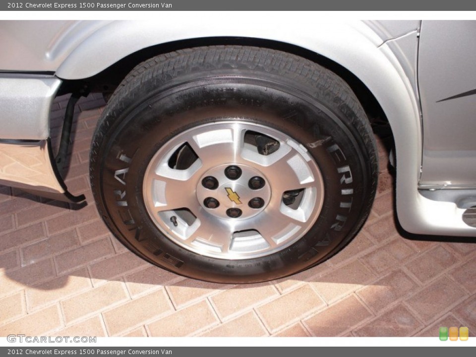 2012 Chevrolet Express 1500 Passenger Conversion Van Wheel and Tire Photo #84842410