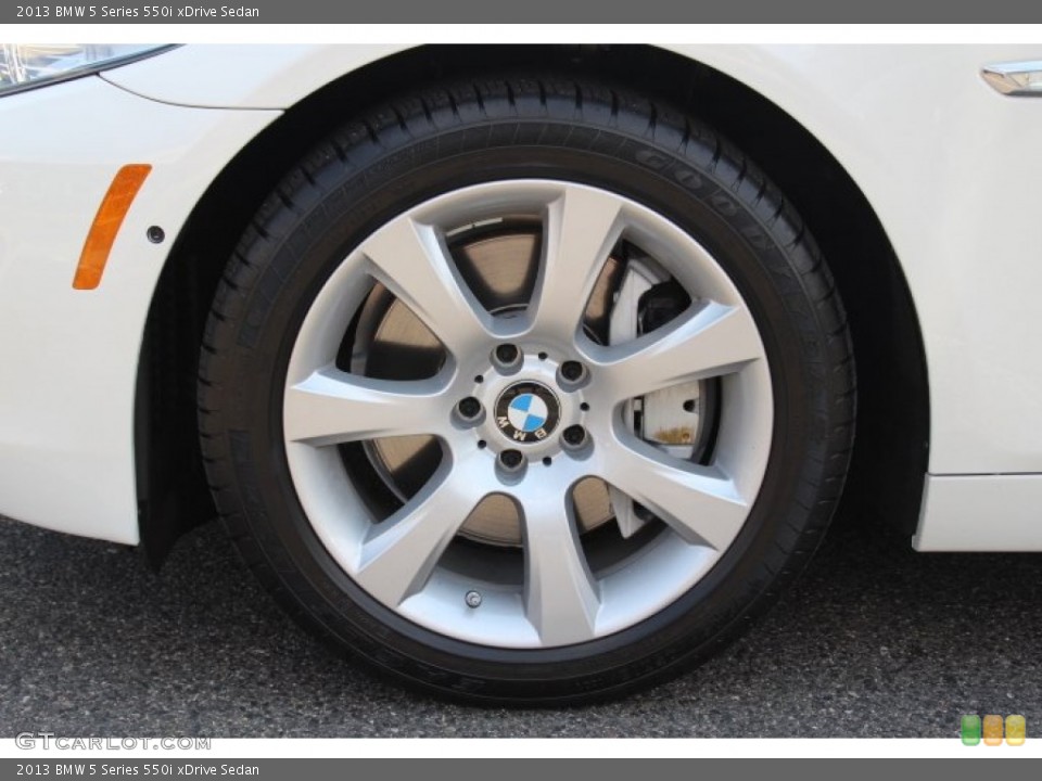 2013 BMW 5 Series 550i xDrive Sedan Wheel and Tire Photo #84850587