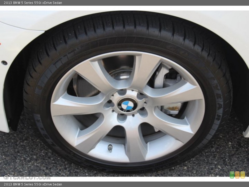 2013 BMW 5 Series 550i xDrive Sedan Wheel and Tire Photo #84850605