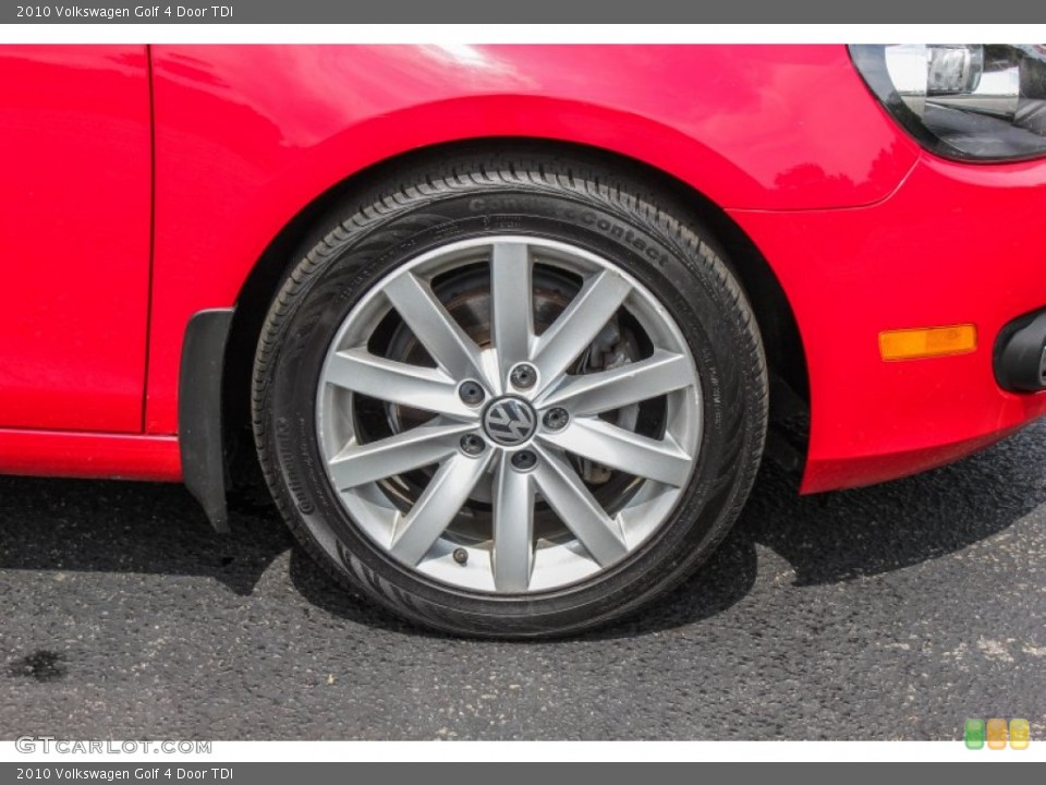 2010 Volkswagen Golf 4 Door TDI Wheel and Tire Photo #84860846