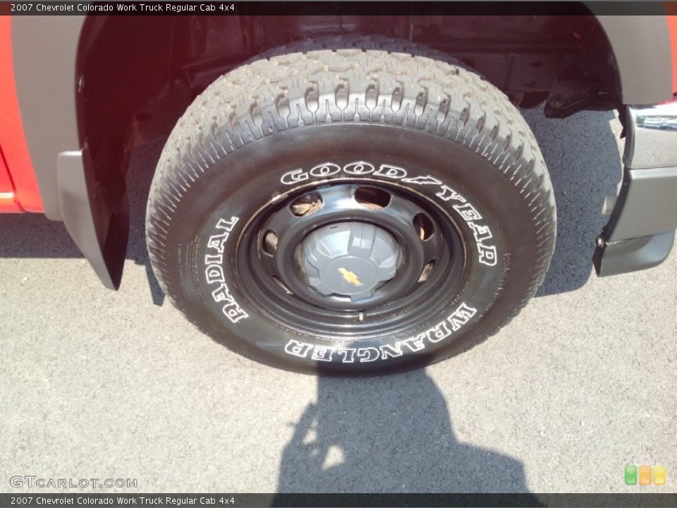 2007 Chevrolet Colorado Work Truck Regular Cab 4x4 Wheel and Tire Photo #84876230