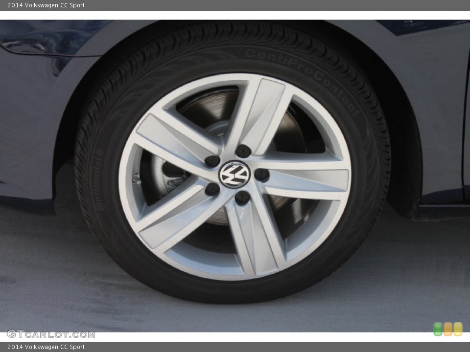 2014 Volkswagen CC Sport Wheel and Tire Photo #84890390