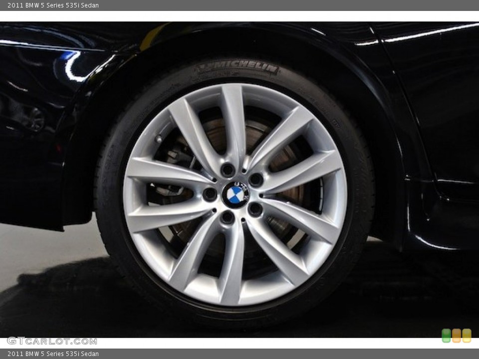 2011 BMW 5 Series 535i Sedan Wheel and Tire Photo #84898856