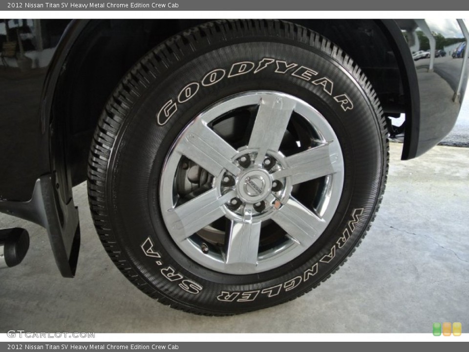 2012 Nissan Titan SV Heavy Metal Chrome Edition Crew Cab Wheel and Tire Photo #84900722