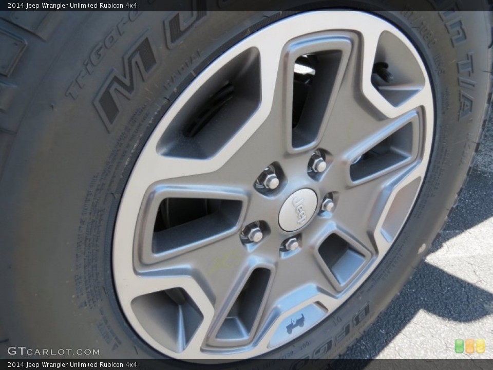 2014 Jeep Wrangler Unlimited Rubicon 4x4 Wheel and Tire Photo #84908470