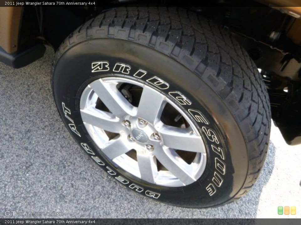 2011 Jeep Wrangler Sahara 70th Anniversary 4x4 Wheel and Tire Photo #84911245