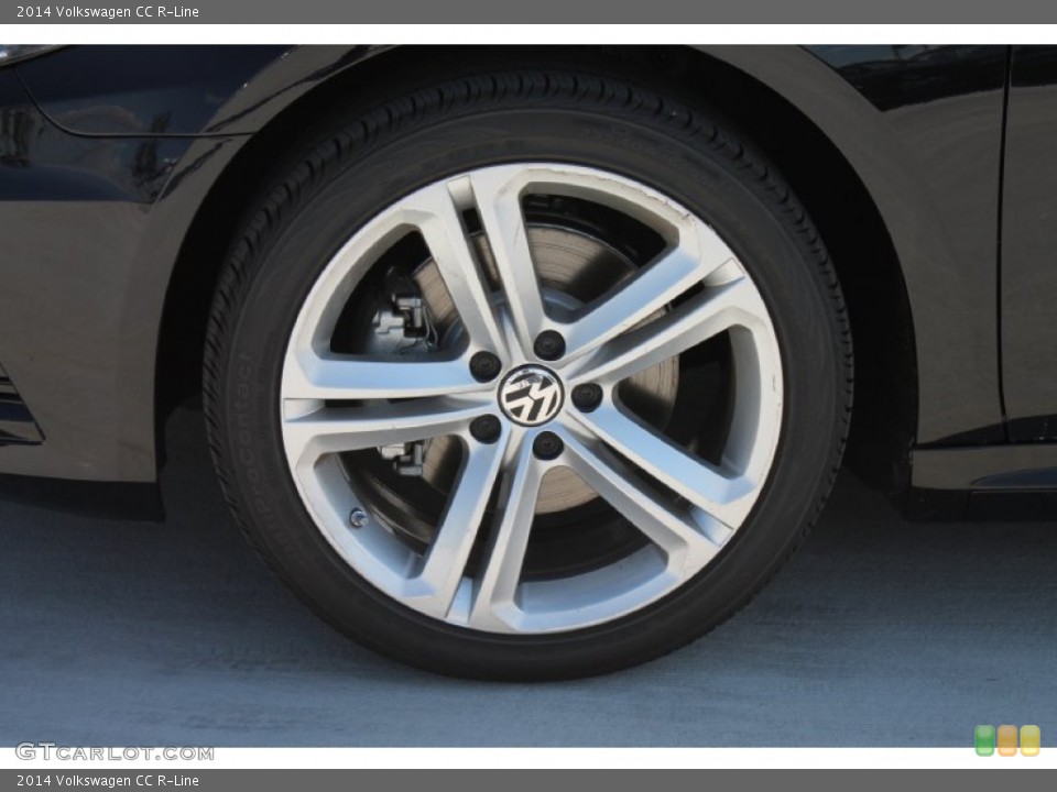2014 Volkswagen CC R-Line Wheel and Tire Photo #84921364