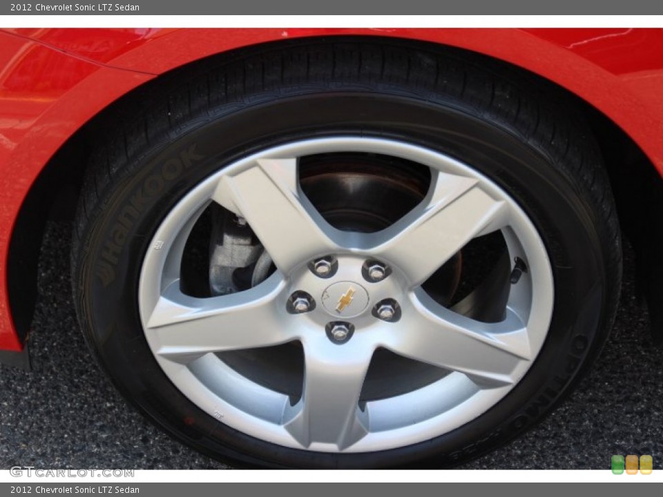 2012 Chevrolet Sonic LTZ Sedan Wheel and Tire Photo #84950428