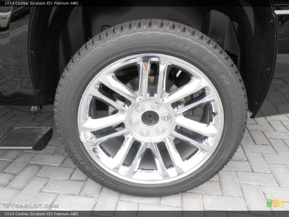 2014 Cadillac Escalade ESV Platinum AWD Wheel and Tire Photo #84957532
