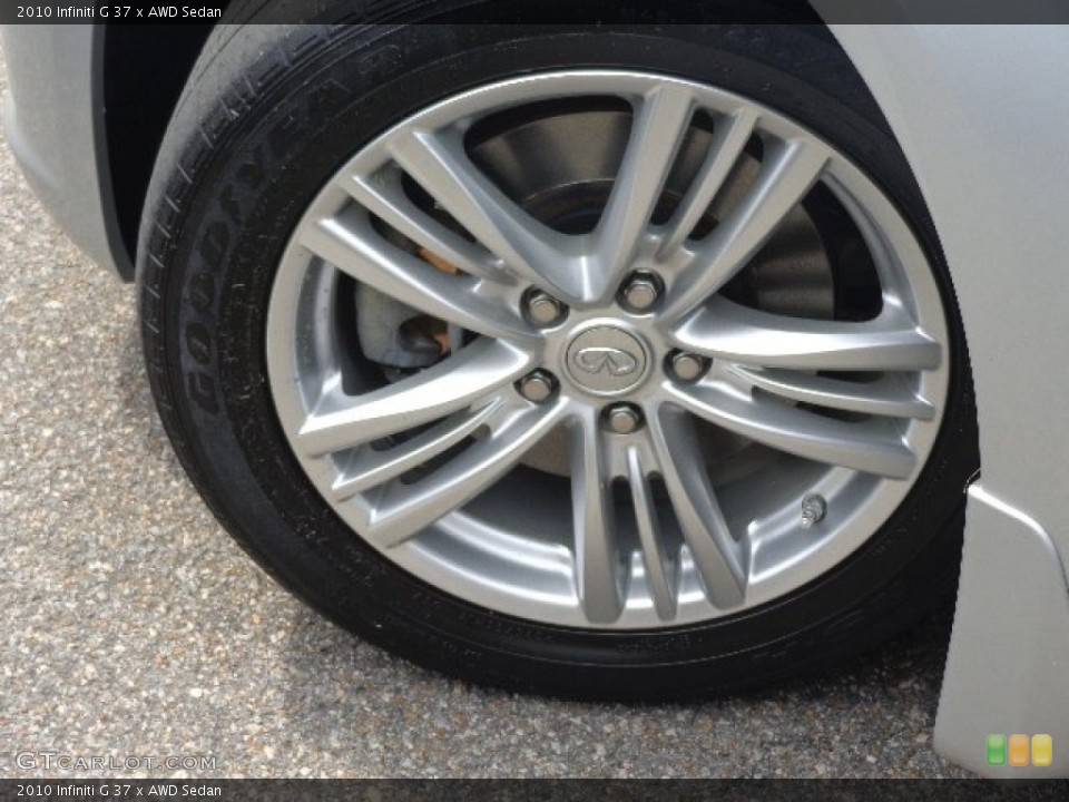 2010 Infiniti G 37 x AWD Sedan Wheel and Tire Photo #84965924