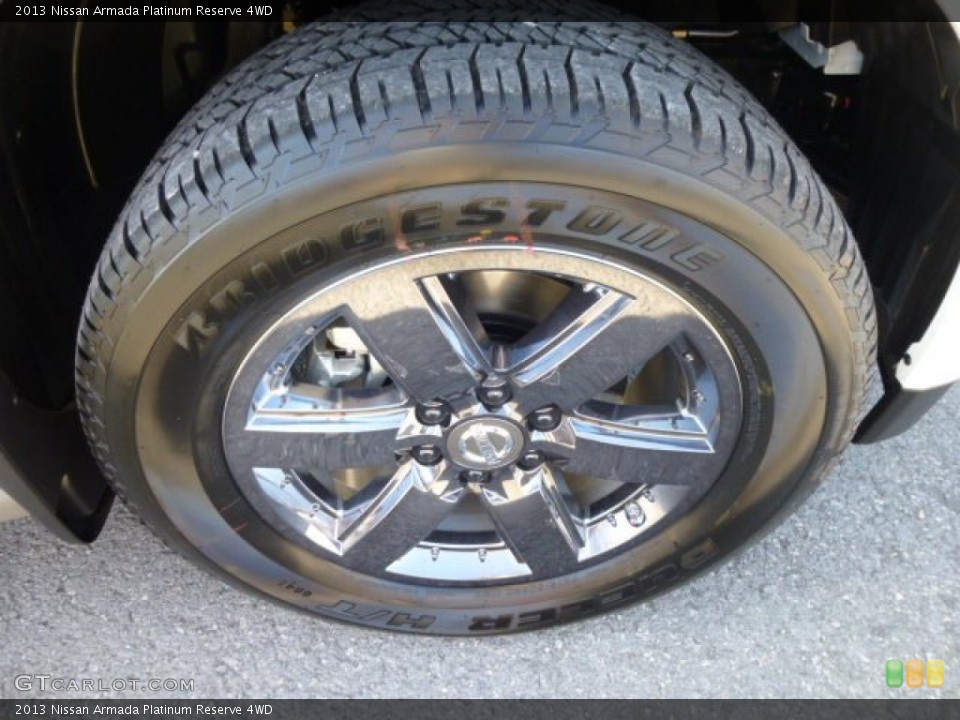 2013 Nissan Armada Platinum Reserve 4WD Wheel and Tire Photo #84970496