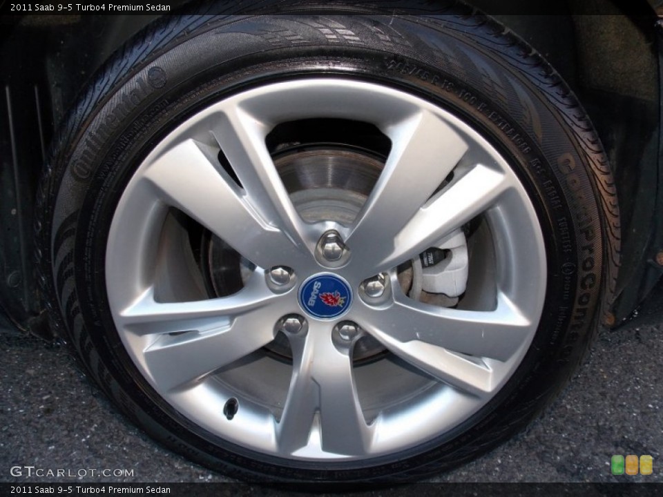 2011 Saab 9-5 Turbo4 Premium Sedan Wheel and Tire Photo #84980636