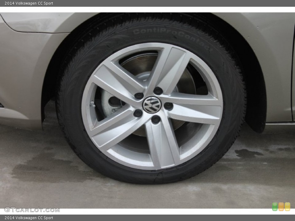 2014 Volkswagen CC Sport Wheel and Tire Photo #84994016