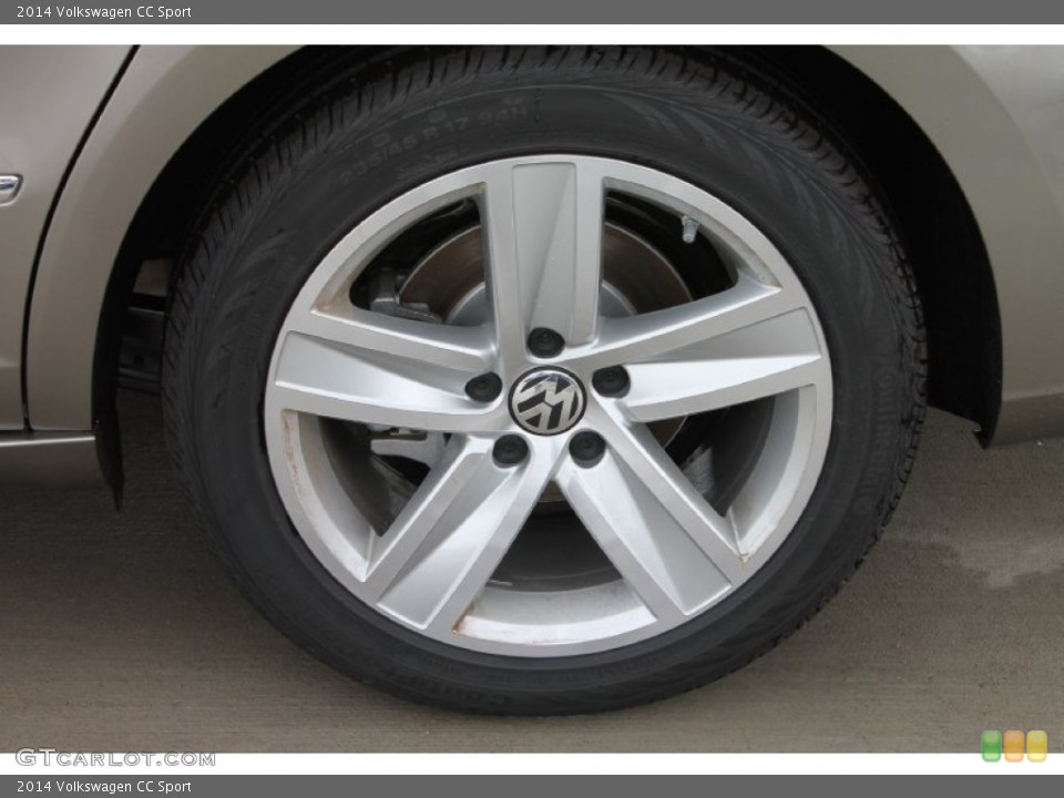 2014 Volkswagen CC Sport Wheel and Tire Photo #84994061