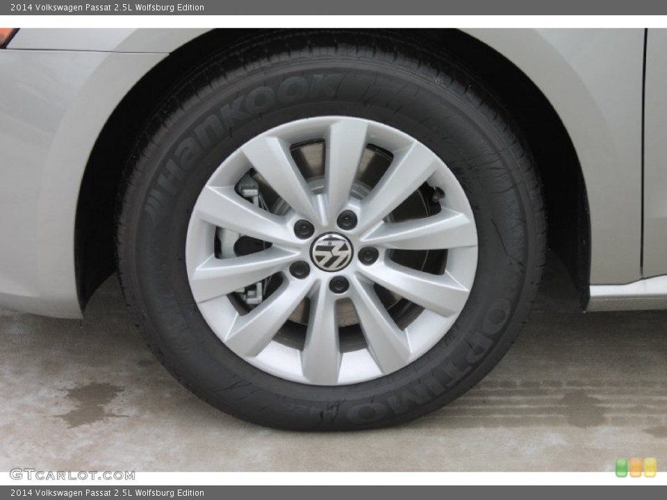 2014 Volkswagen Passat 2.5L Wolfsburg Edition Wheel and Tire Photo #84995555