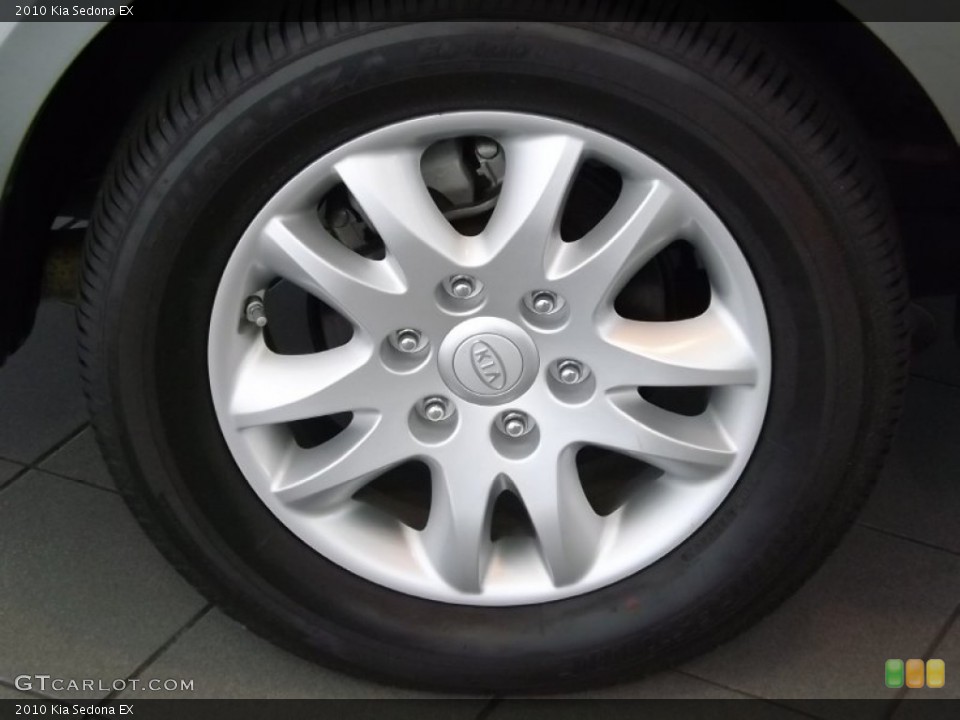 2010 Kia Sedona EX Wheel and Tire Photo #84999530