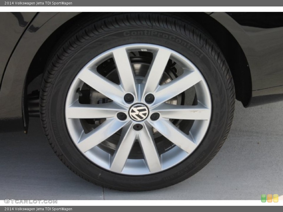 2014 Volkswagen Jetta TDI SportWagen Wheel and Tire Photo #85051234