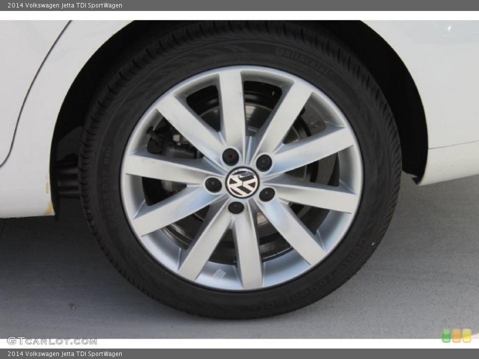 2014 Volkswagen Jetta TDI SportWagen Wheel and Tire Photo #85051966