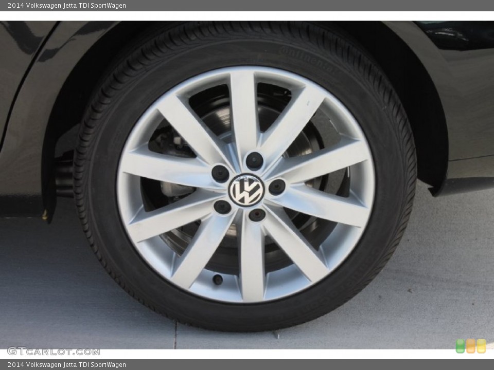 2014 Volkswagen Jetta TDI SportWagen Wheel and Tire Photo #85052656