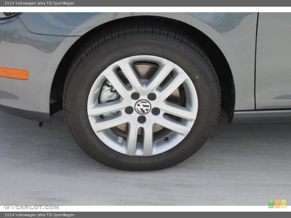 2014 Volkswagen Jetta TDI SportWagen Wheel and Tire Photo #85055408